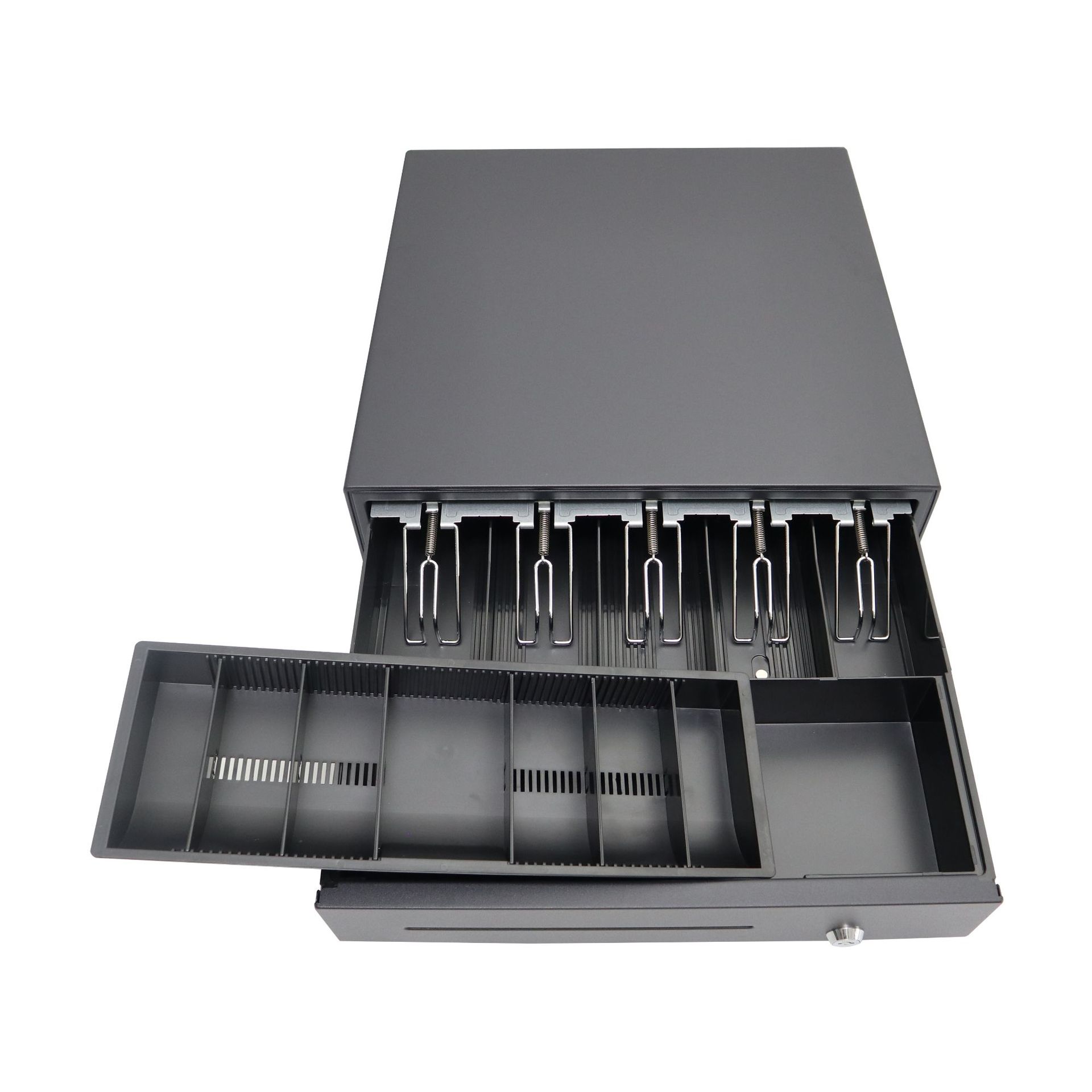 博强钱箱工厂批发BQ400AK-5纸币7硬币金属超市收款银箱钱柜带锁