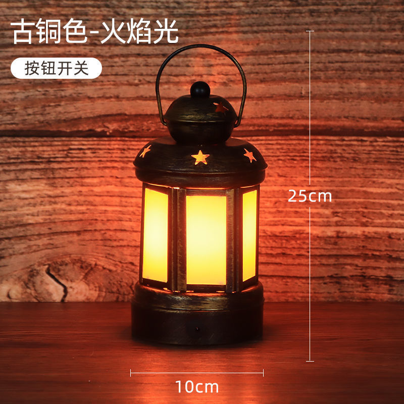 Lámpara de mesa recargable retro atmósfera lámpara decoración lámpara de mesa lámpara de queroseno antiguo al aire libre lámpara de caballo lámpara de guión lámpara fábrica de comercio