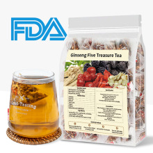 跨境专供ginseng five treasures tea人参五宝茶六宝茶三角包茶