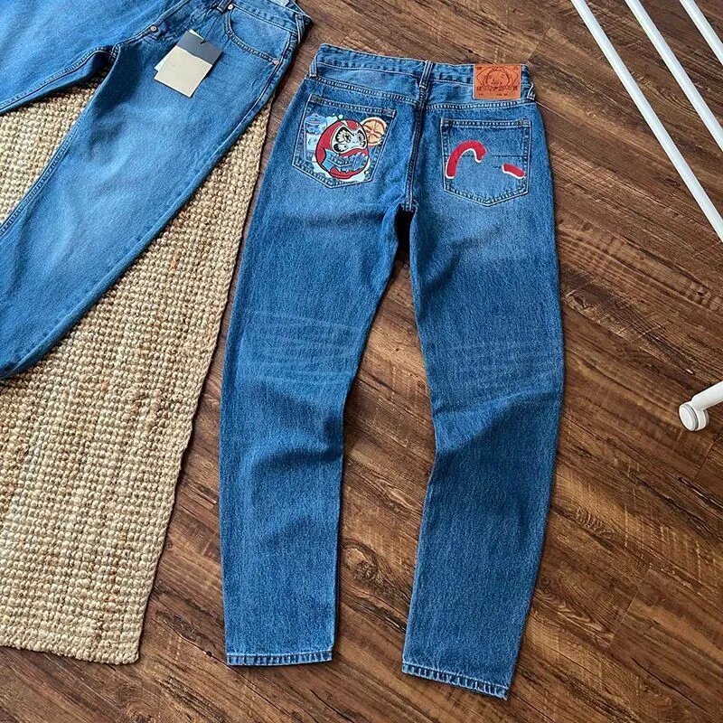 ジーンズ男性服高品質ファッション紳士服ジーンズクールなスタイルのジーンズプリントパターンジーンズ|undefined