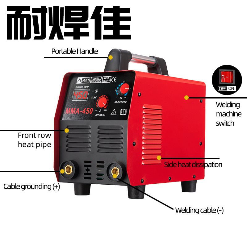 【跨境专供】耐顺佳220/380V双电压焊机工业MMA-450大功率电焊机|undefined