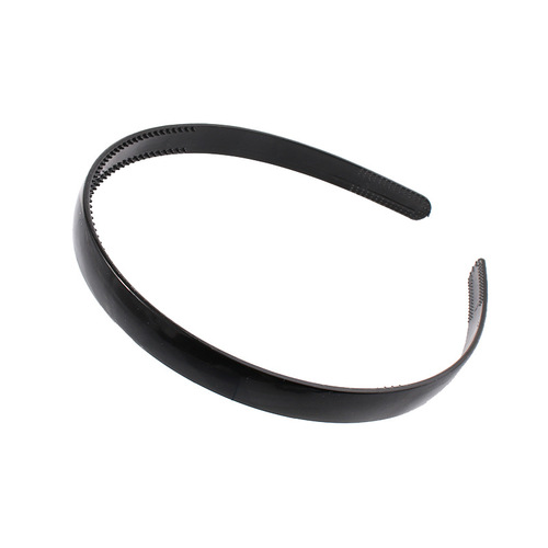 Minimalist black face-friendly anti-slip toothed bangs clip hair tie for women adult plastic hair clip hair accessory