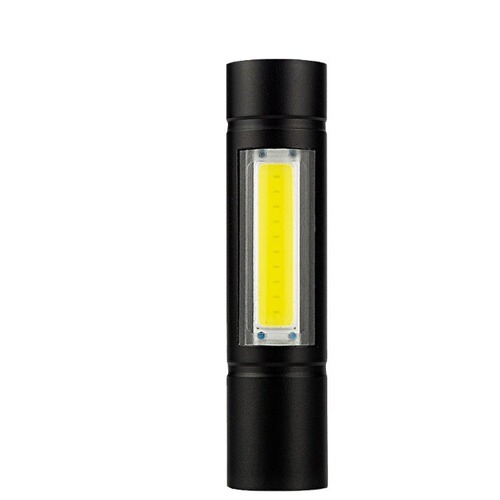 511 mini bright light USB charging led gift charging outdoor flashlight COB telescopic zoom gift logo