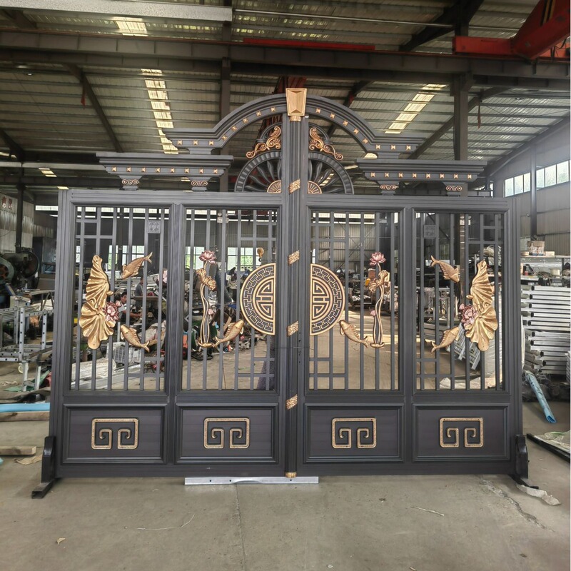 High-End Aluminum Art Gate, House Courtyard Wall Gate, Luxury Community School Factory Aluminum Alloy Gate, Low Price