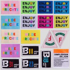 Supply woven labels, clothing, hats, bags, gifts, baskets, and decorative trademarks, patches, and printed labels.