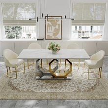 ���ݴ���ʯ������װ���ø߼�dining table�����˫�������β�����