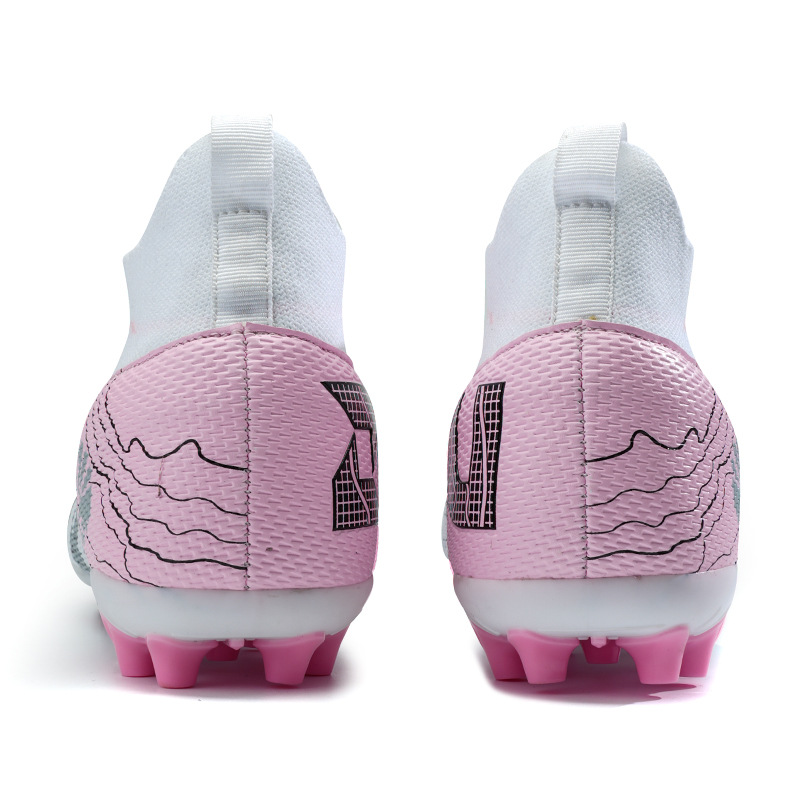 ShoeGlobe Cross-Border New Men And Women Students Long High-Top Broken Spikes Grass Training Football Shoes For Teenagers In Stock_voghion.com
