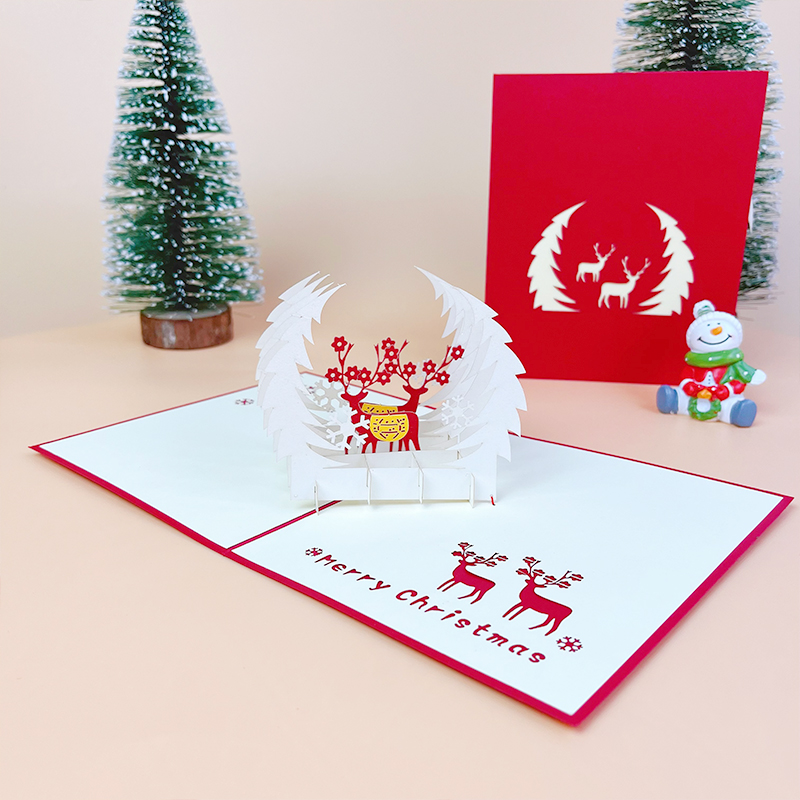 정글 눈송이 사슴 13*15.5CM