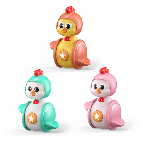 Cute chicken tumbler toy for infants and toddlers 0 to 6 months old and over 1 year old 3 babies learning to crawl educational early education newborn children