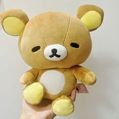 S码肥宅轻松熊歪头慵懒风毛绒玩具玩偶小熊公仔女孩抱枕生日礼物
