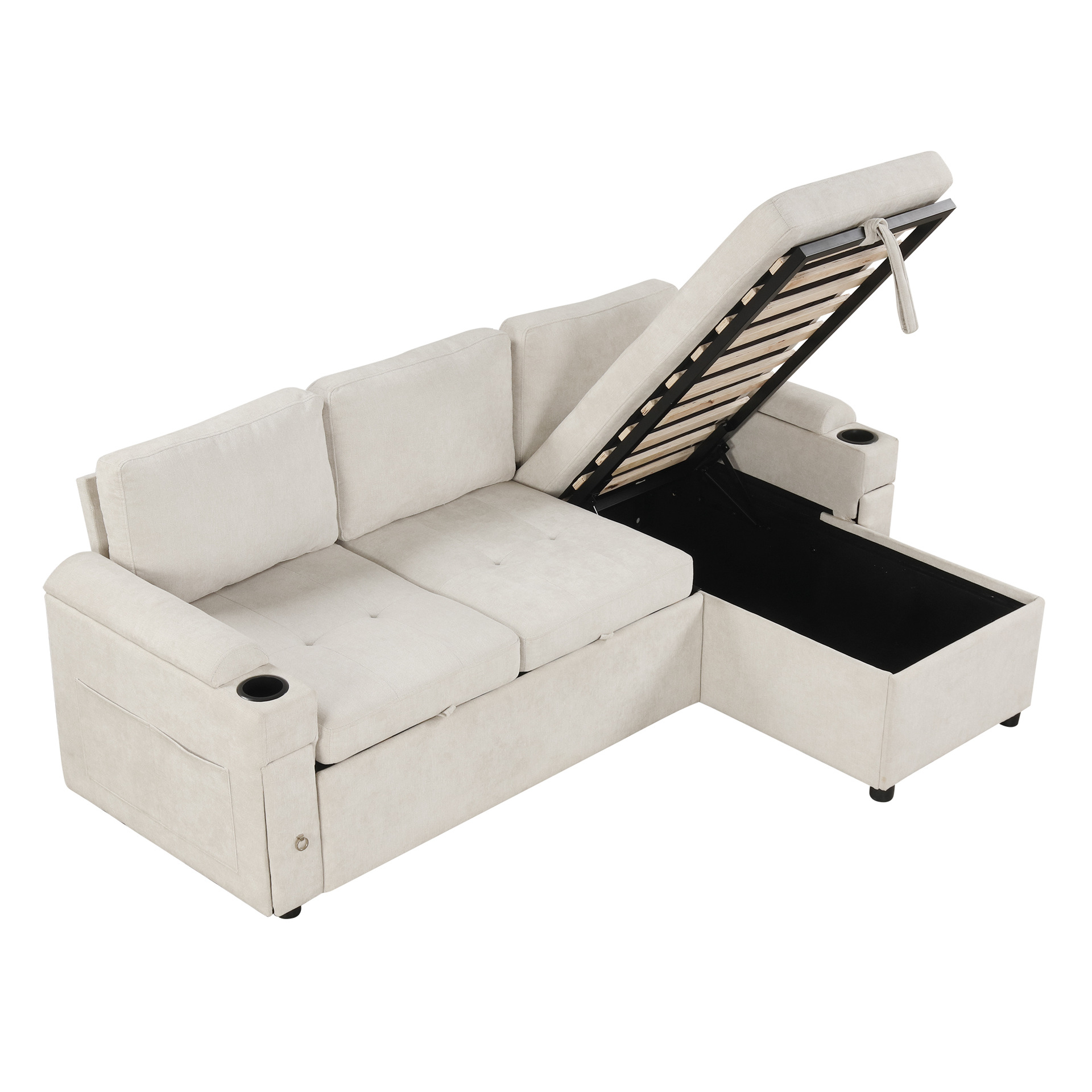 Sofá de tela para gatos, orejas de elefante, sala de estar minimalista italiana, apartamento pequeño, sofá de estilo crema en línea recta