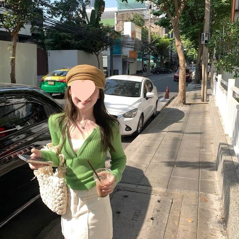 羊驼毛撞色假两件针织衫女浅春系修身上衣|undefined