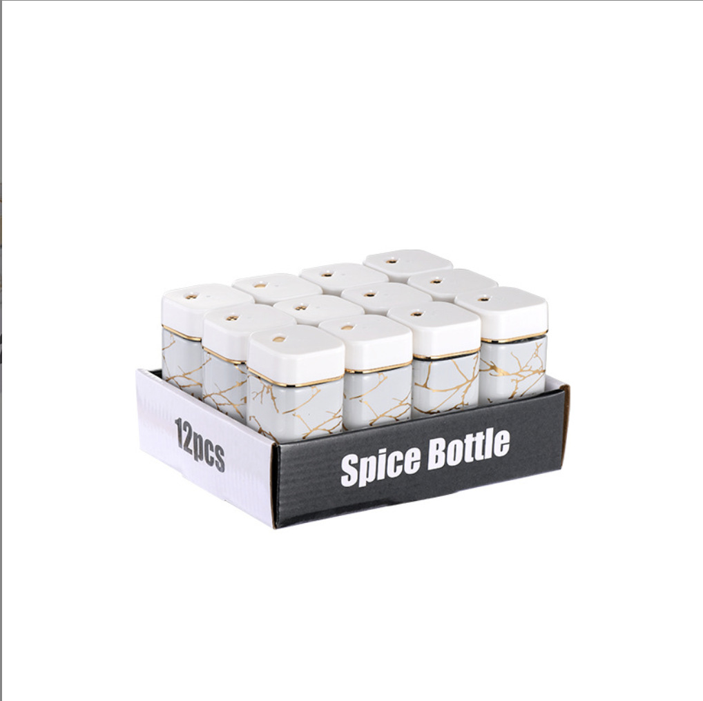 sellado a prueba de humedad peppermint condimento tanque condimento tanque condimento de vidrio de cocina caja de condimento doméstica set