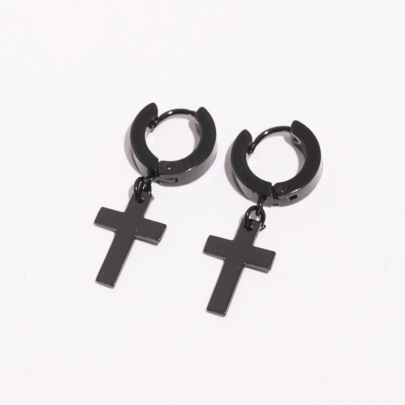 1 Piece Casual Geometric Plating Stainless Steel Earrings display picture 3
