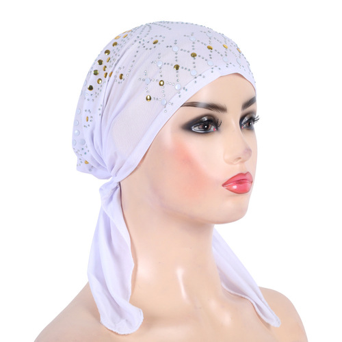 African popular hot colored film ear hat Baotou turban Arabic hat wholesale H089