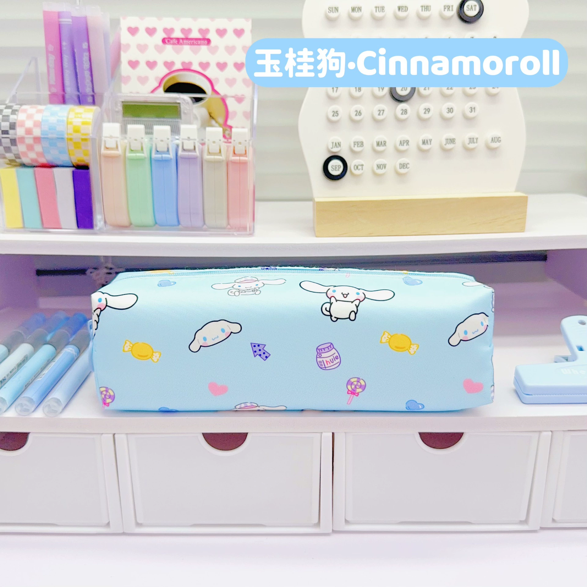 Sanrio, мультяшный качественный вместительный милый пенал для учеников начальной школы