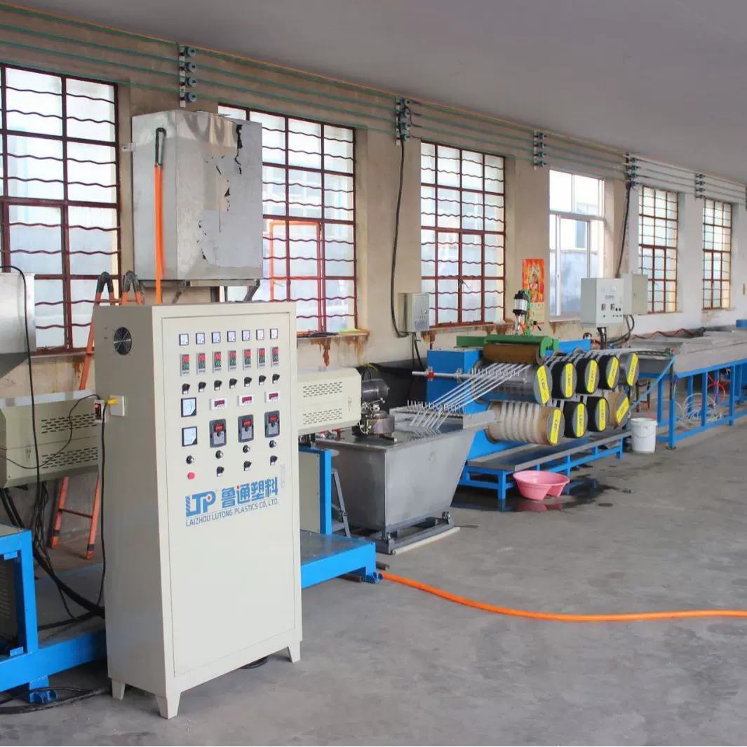 塑料圆丝拉丝机PP挤出机
