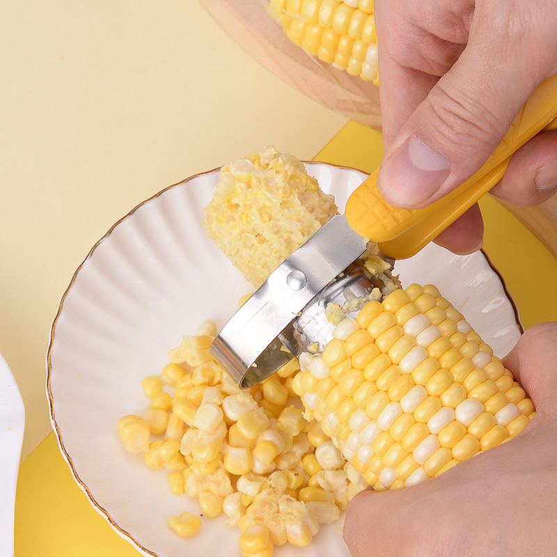 Practical maíz planador creativo gadget de cocina hotel casero manual maíz planador de acero inoxidable triturador de maíz