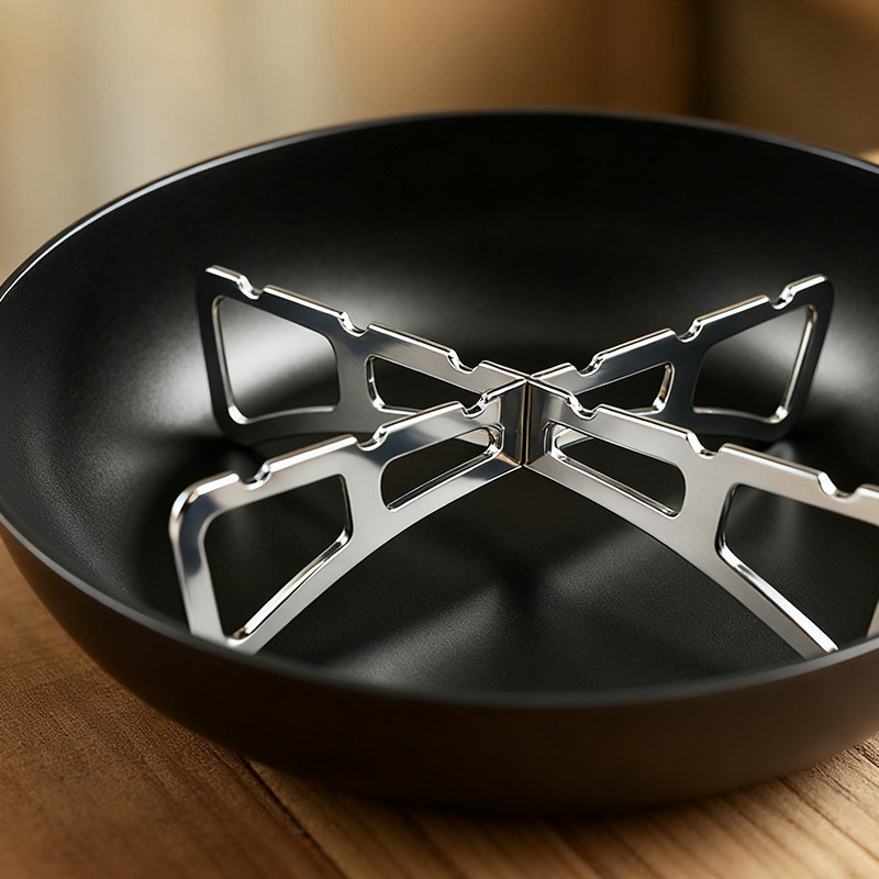 Portátil al aire libre de acero inoxidable cruzado marco de cocción resistente a altas temperaturas marco de cocina casera arroz cocina rejilla de cocción aislada de agua