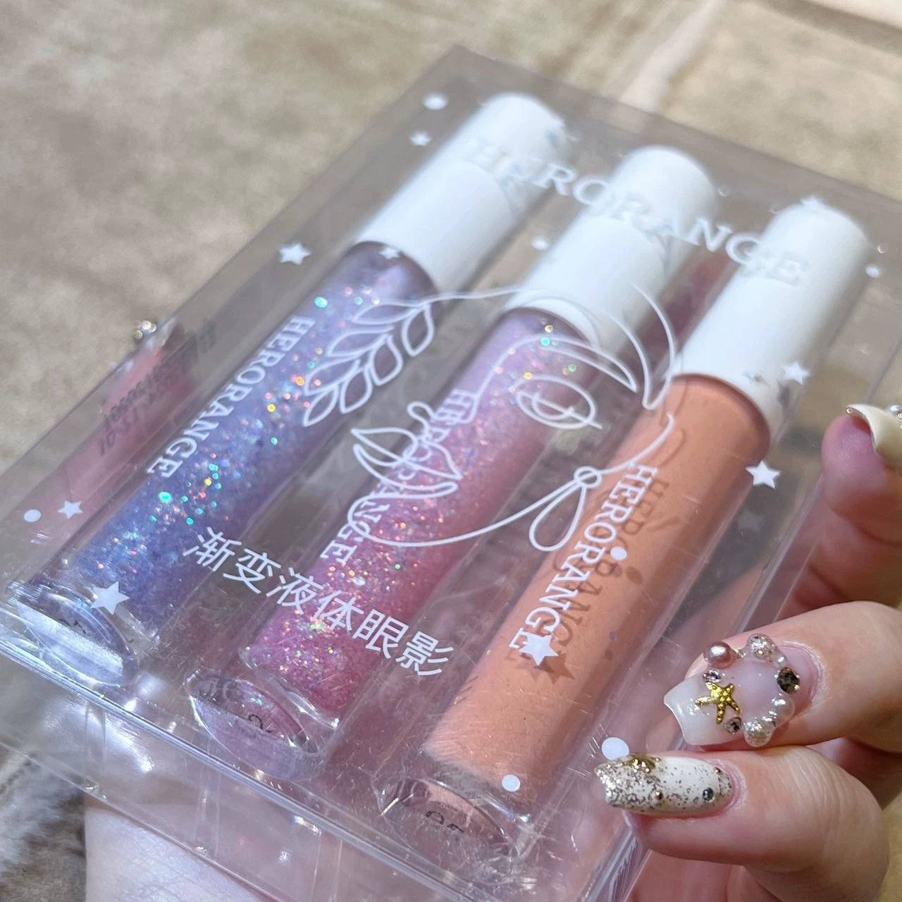 HERORANGE Eye shadow, set, waterproof highlighter, gradient