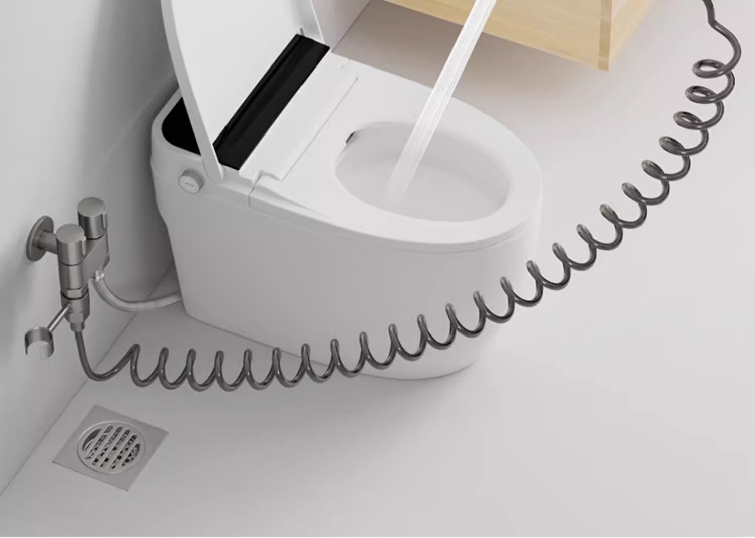 Toilet flushing spray gun, faucet flushing device, toilet and bathroom water gun companion, feminine washing device, pressurized high-pressure household undefined