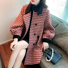 2023年新款中长款呢子大衣冬季加厚毛呢外套女装冬装高级感小个子