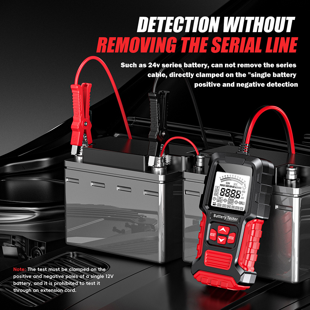 English battery tester battery capacity meter car battery voltage internal resistance meter motorcycle battery tester