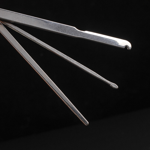 Stainless steel pipe cleaning tool, metal pipe pressure rod, scraper, needle, three-in-one cigarette knife, multi-functional accessories