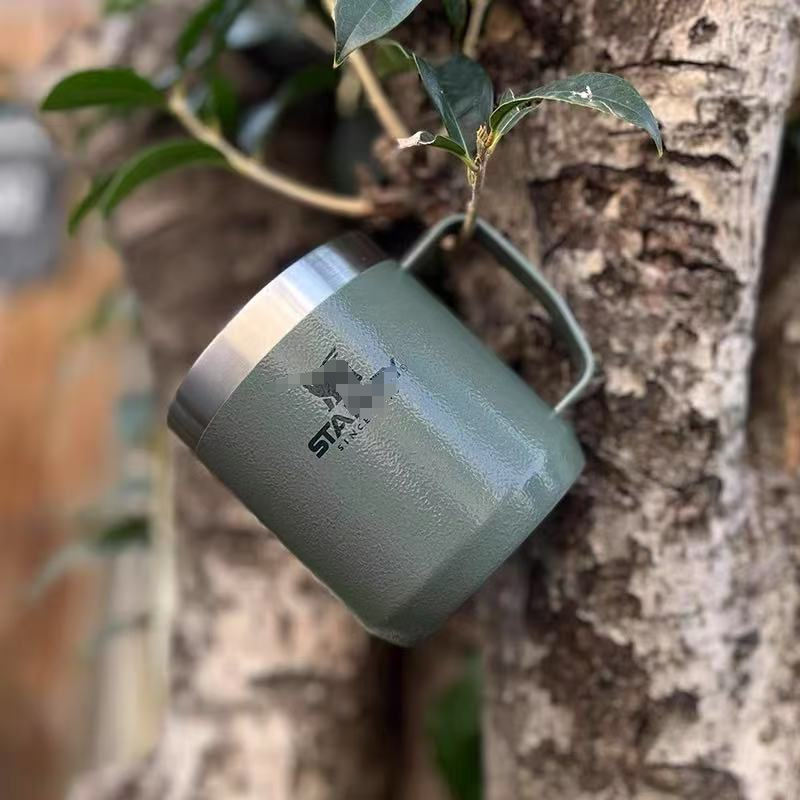 Stan.ley, EE. UU., Stan. Lee con un asa con una taza de agua de aislamiento y refrigeración de acero inoxidable 304, taza de té de oficina