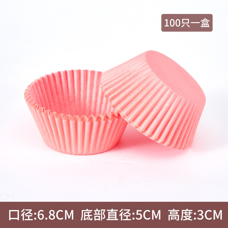 Hot sale pastel de papel a prueba de aceite 100 paquetes de postre de alto rendimiento pastel de nieve niang base de papel de horneado tazas