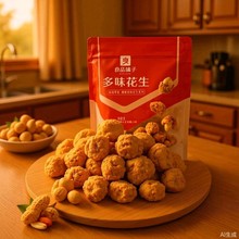 新日期良品铺子多味花生148g袋坚果炒货零食熟花生米下酒菜解五香