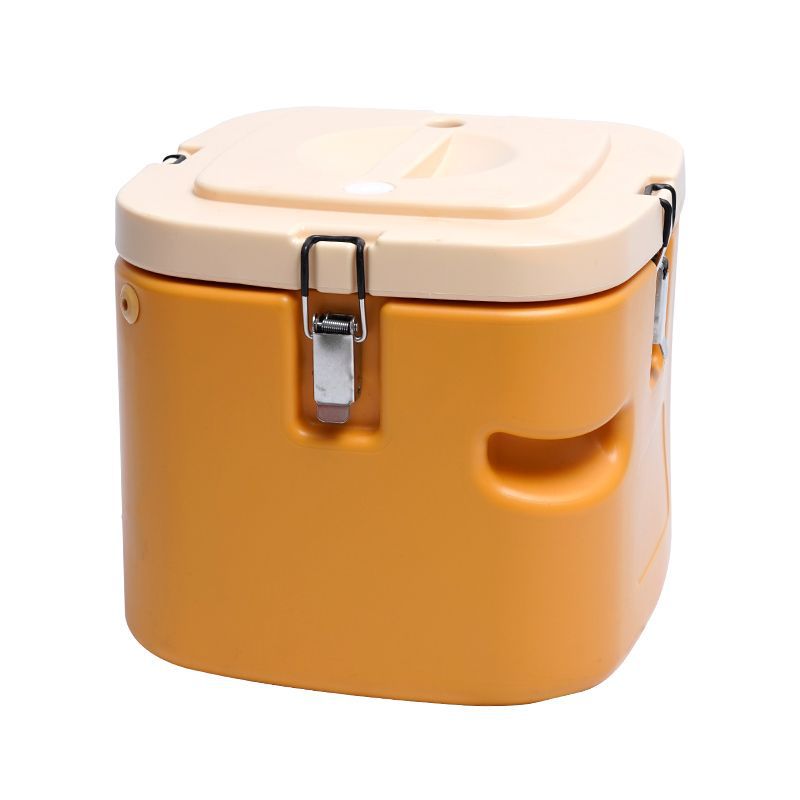 Cubo Aislado de Acero Inoxidable 304, Cubo de Sopa de Plástico, Cuadrado, Elegante, para Comida Rápida, Apto para Alimentos, Diseño Patentado, Olla Portátil