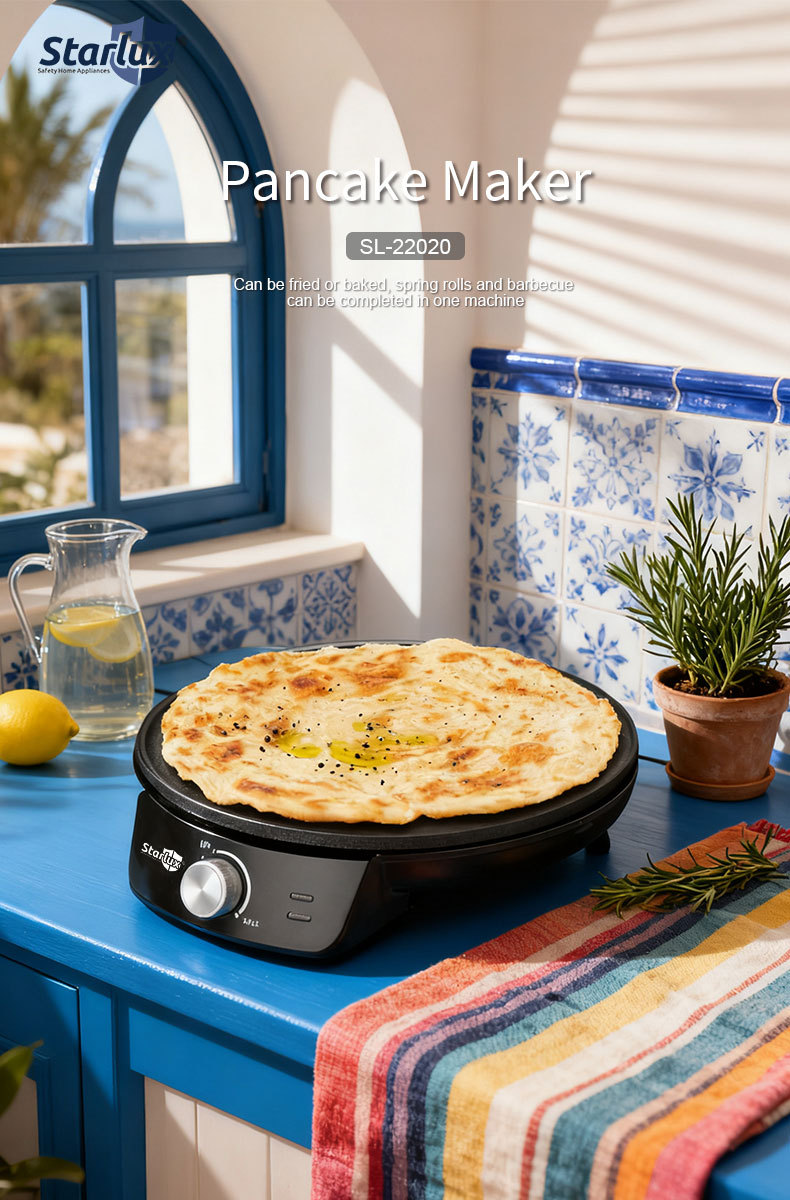 Cross-border European Standard Thin Multifunctional Spring Roll Maker, Pancake Griddle, And Grilling Machine_voghion.com