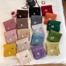 韩国东大门进口代购ins日韩百搭纯色围巾学生情侣款保暖围脖韩版