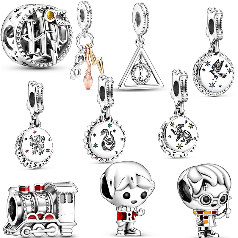 10-Piece Set of Large Hole Beads in Cartoon Harry Potter Style DIY Beaded Pendant Bracelet Necklace Accessories 10-Piece Set of Large Hole Beads in Cartoon Harry Potter Style DIY Beaded Pendant Bracelet Necklace Accessories