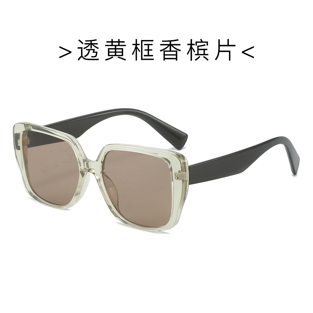 24 años de stock de fábrica, nuevas gafas de sol de montura grande de la serie miu, gafas de sol de todo fósforo de moda, hombres y mujeres, sombra al aire libre