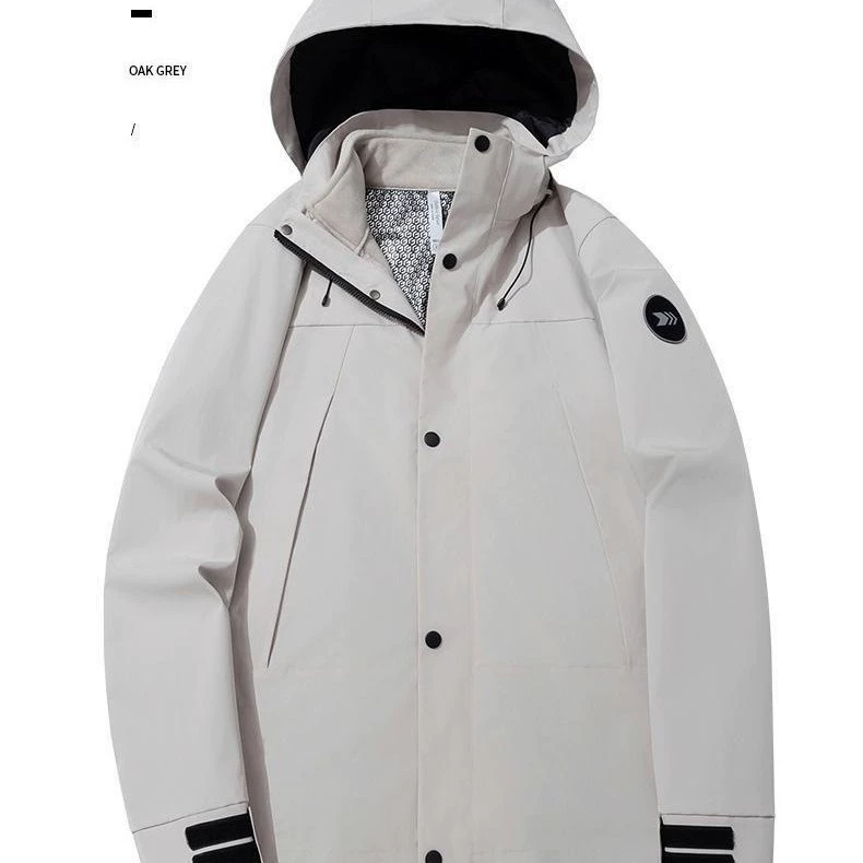 Осенняя и зимняя новая куртка для мужчин и женщин на открытом воздухе три в одном два комплекта альпинистская одежда ветрозащитная водонепроницаемая утолщая теплая куртка