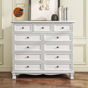 Solid Wood Chest of Drawers Special Price Bedroom Drawer Storage Cabinet Living Room Storage Cabinet Household Chest of Drawers Foreign Trade Factory