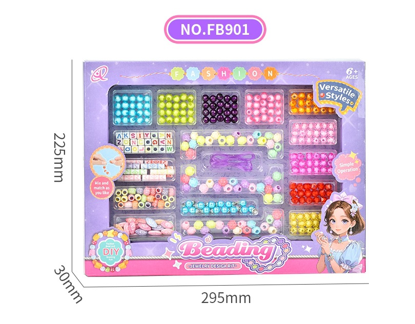 Play House juguete de los niños hechos a mano DIY juguete con cuentas chica pulsera acrílico cambiable con cuentas transfronteriza nuevo producto