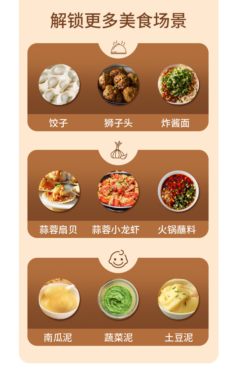 ✅ Electric garlic press, household food supplement machine, small multifunctional meat grinder, wireless rechargeable garlic mincer, garlic crusher