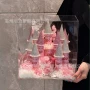 花店亚克力手提盒展示盒永生花