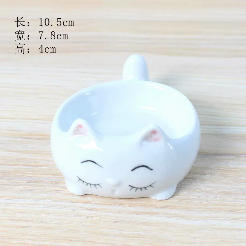 陶瓷墨碟毛笔架 笔搁笔舔水碟墨碟文房四宝墨汁墨池墨盘笔洗5860