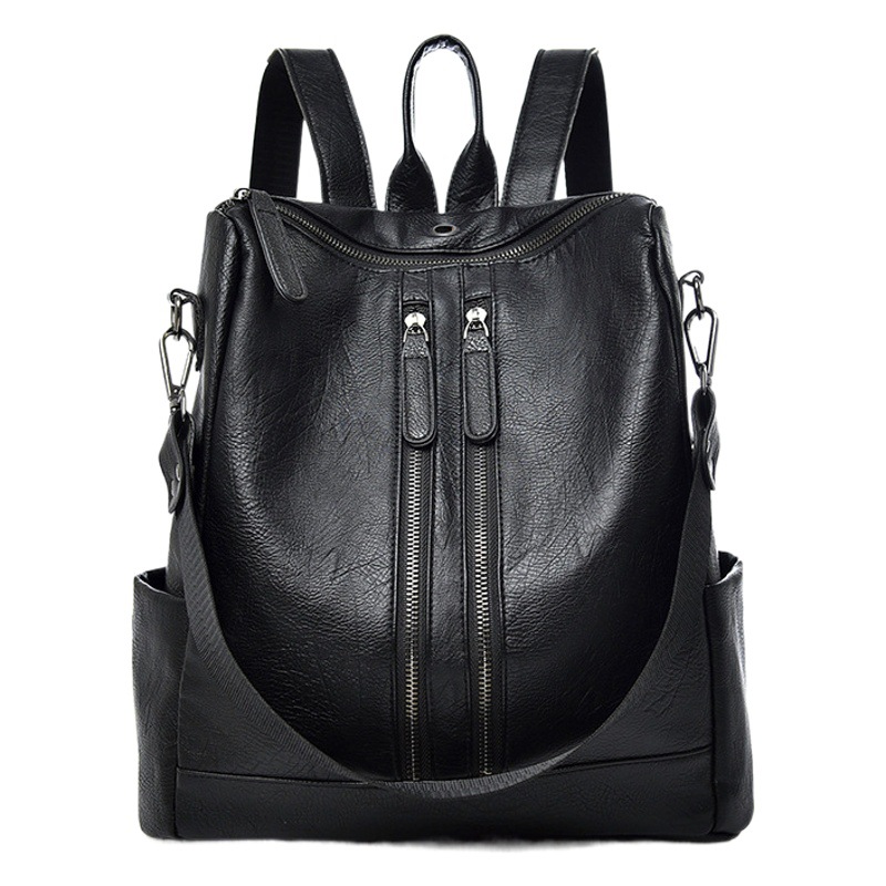 Retro pu mochila 2023 nuevo invierno al aire libre bolso de la momia casual de gran capacidad Mochila De Las Mujeres bolso de las mujeres