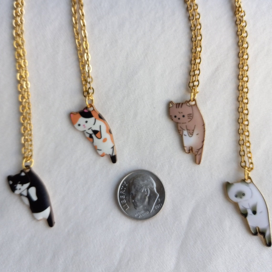 Fashion Cat Alloy Enamel Womenu0027S Pendant Necklace 1 Piece