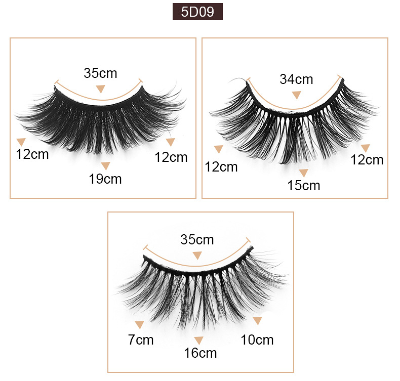 25g Weight False Eyelashes Makeup Tools Types 5 Pairs Quantity Imitation Mink Material 5 Pairs Of Imitation Mink Hair Natural Thick False Eyelashes 2
