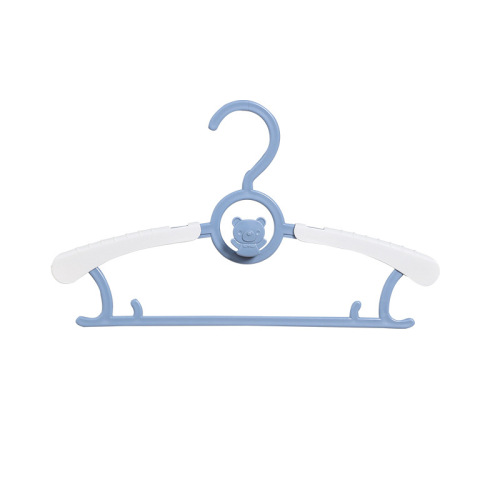 Plastic children's clothes hangers, home-use retractable clothing spreaders, baby anti-slip hangers, infant clothes drying racks, wholesale