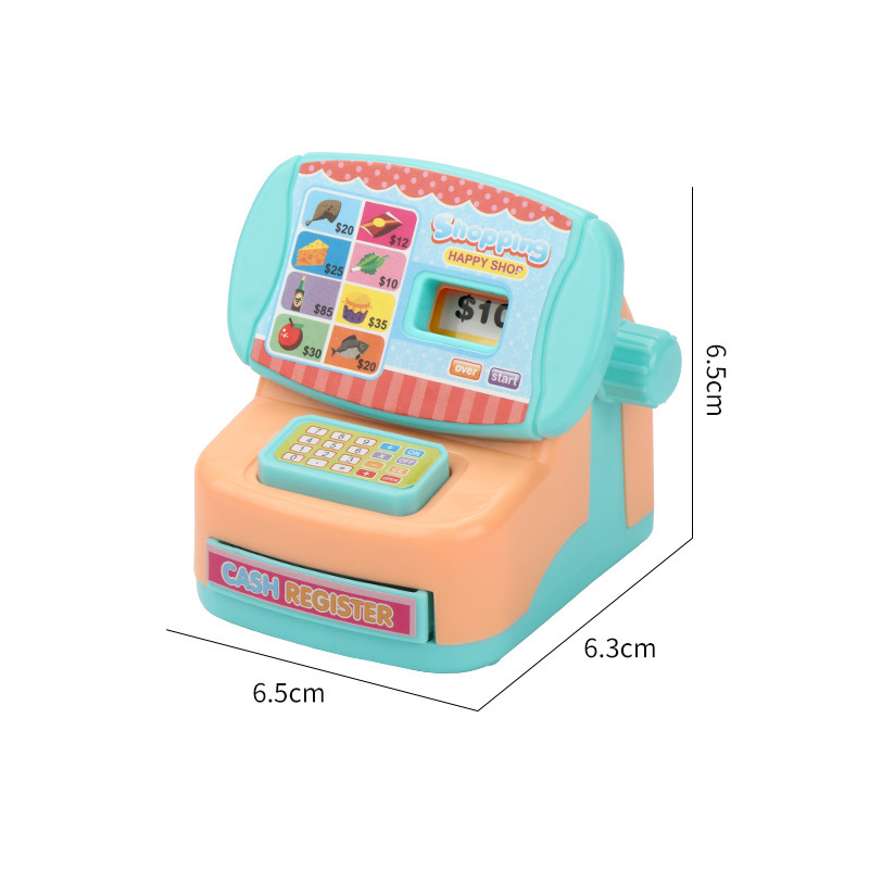 ミニ販売機のままごと玩具のクロスボーダー漫画デパートのレジのプラスチックの子供の家のシーンのおもちゃをシミュレーションします。|undefined
