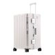 Large-capacity aluminum frame trolley case 32 inch USB dual-charge multifunctional luggage case universal wheel suitcase stool case