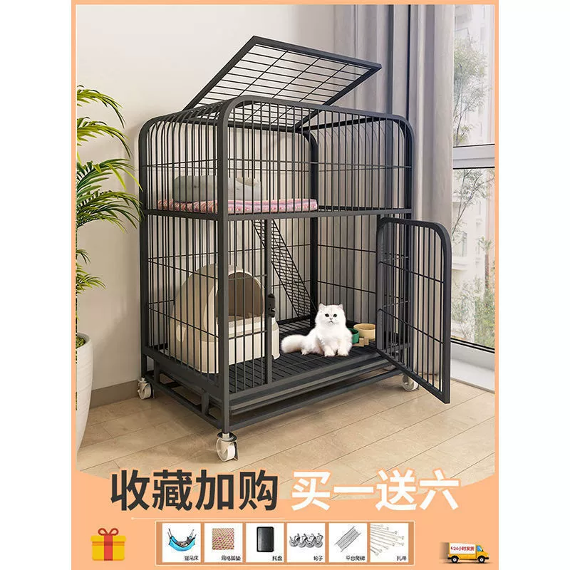 Клетка для кошек домашняя вилла для дома очень большая клетка для кошек с свободным пространством трехэтажный большой дом для кошек с туалетом домик для кошек