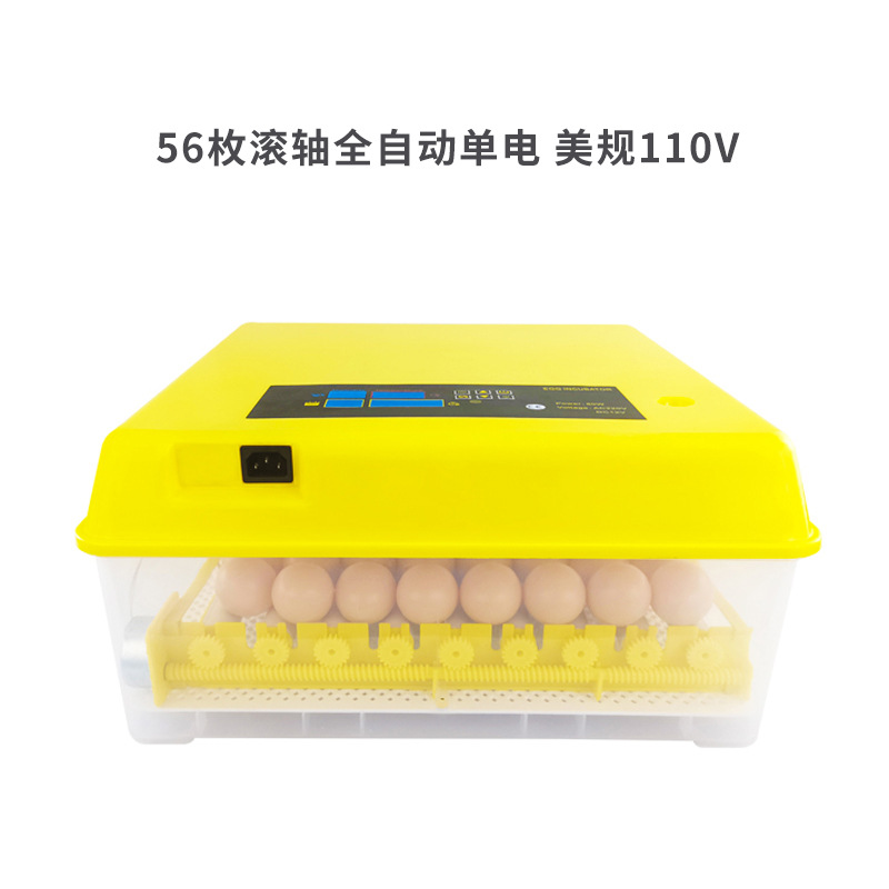 56 rodillo automático mini incubadora pollo pato ganso codorniz hogar incubadora de un solo clic incubadora de huevos